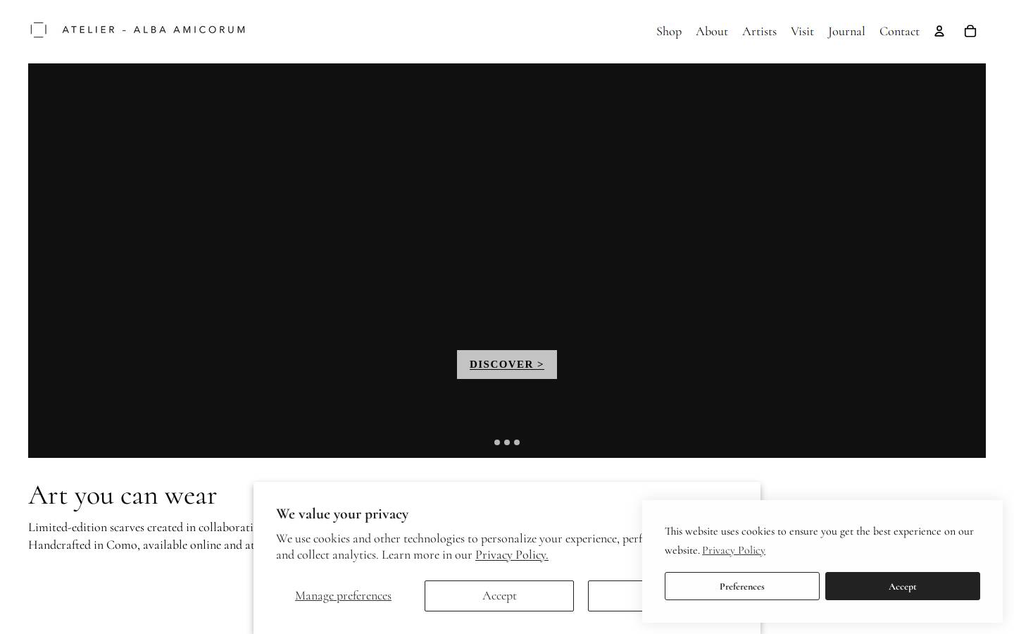 albaamicorum.co.uk homepage screenshot