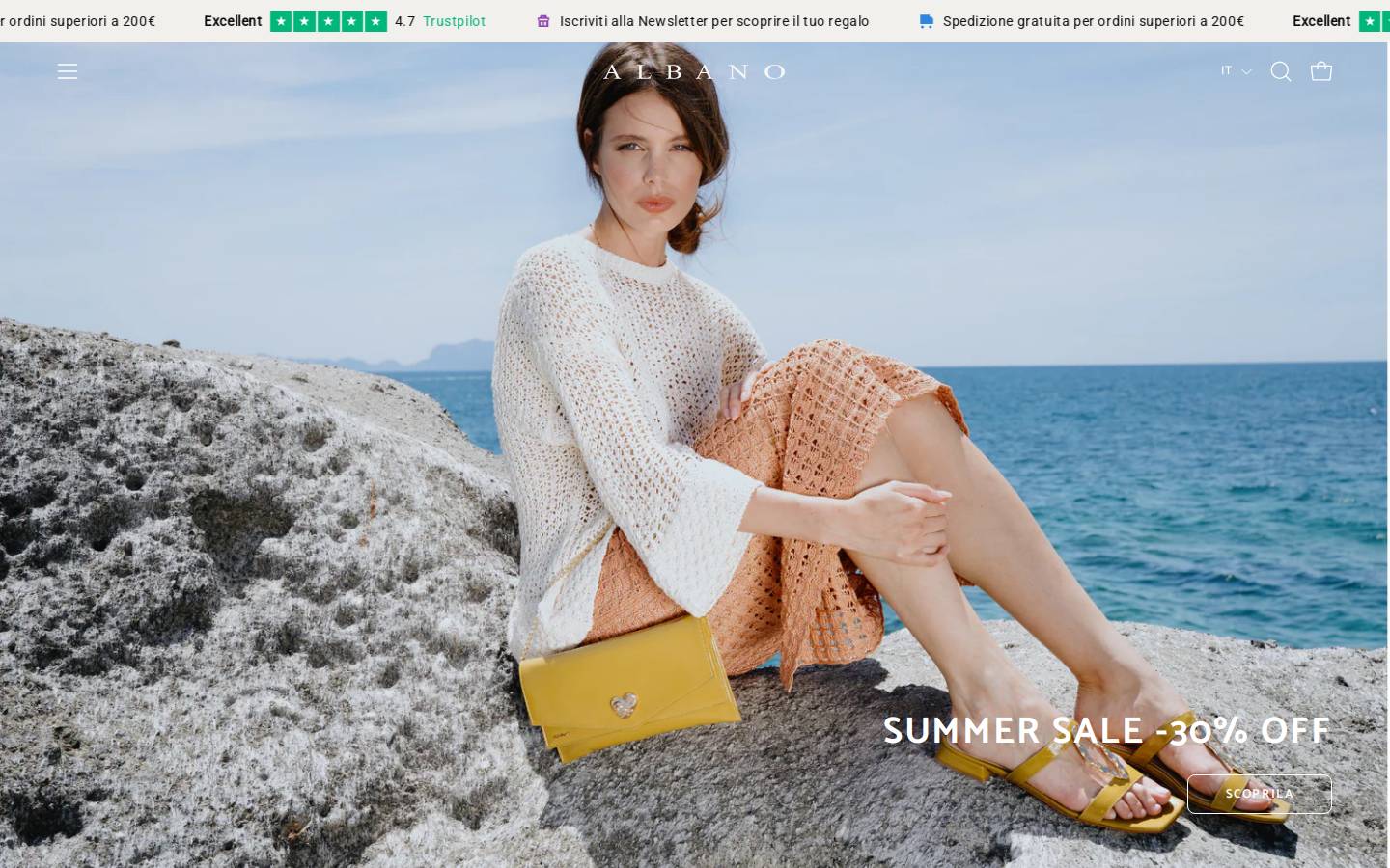 albano.it homepage screenshot