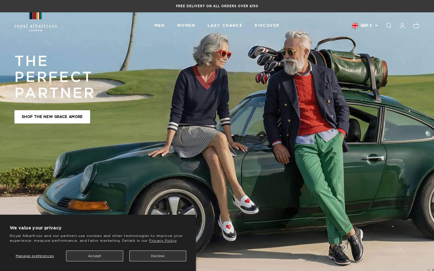 Royal Albartross homepage screenshot