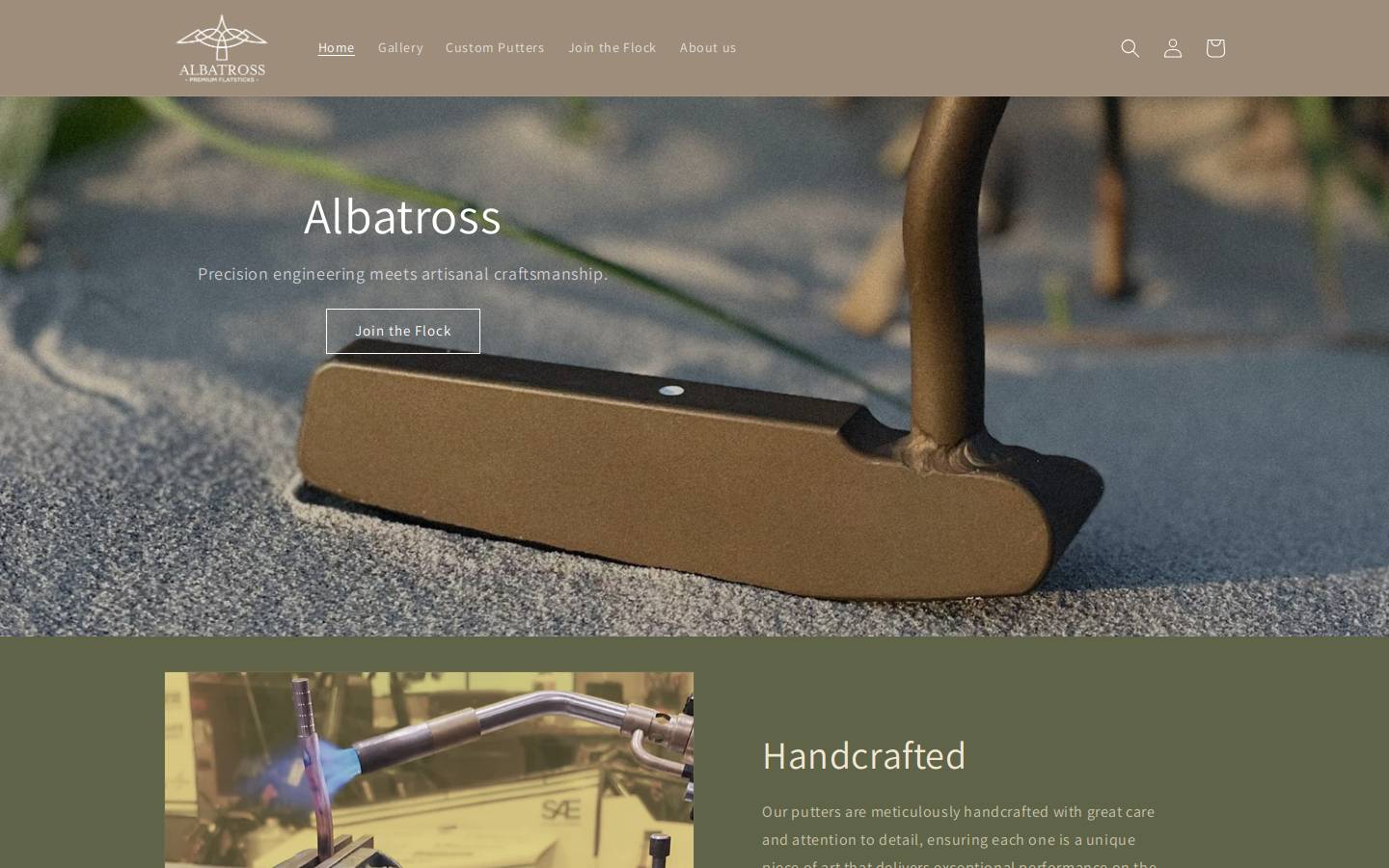 albatrossputters.com homepage screenshot