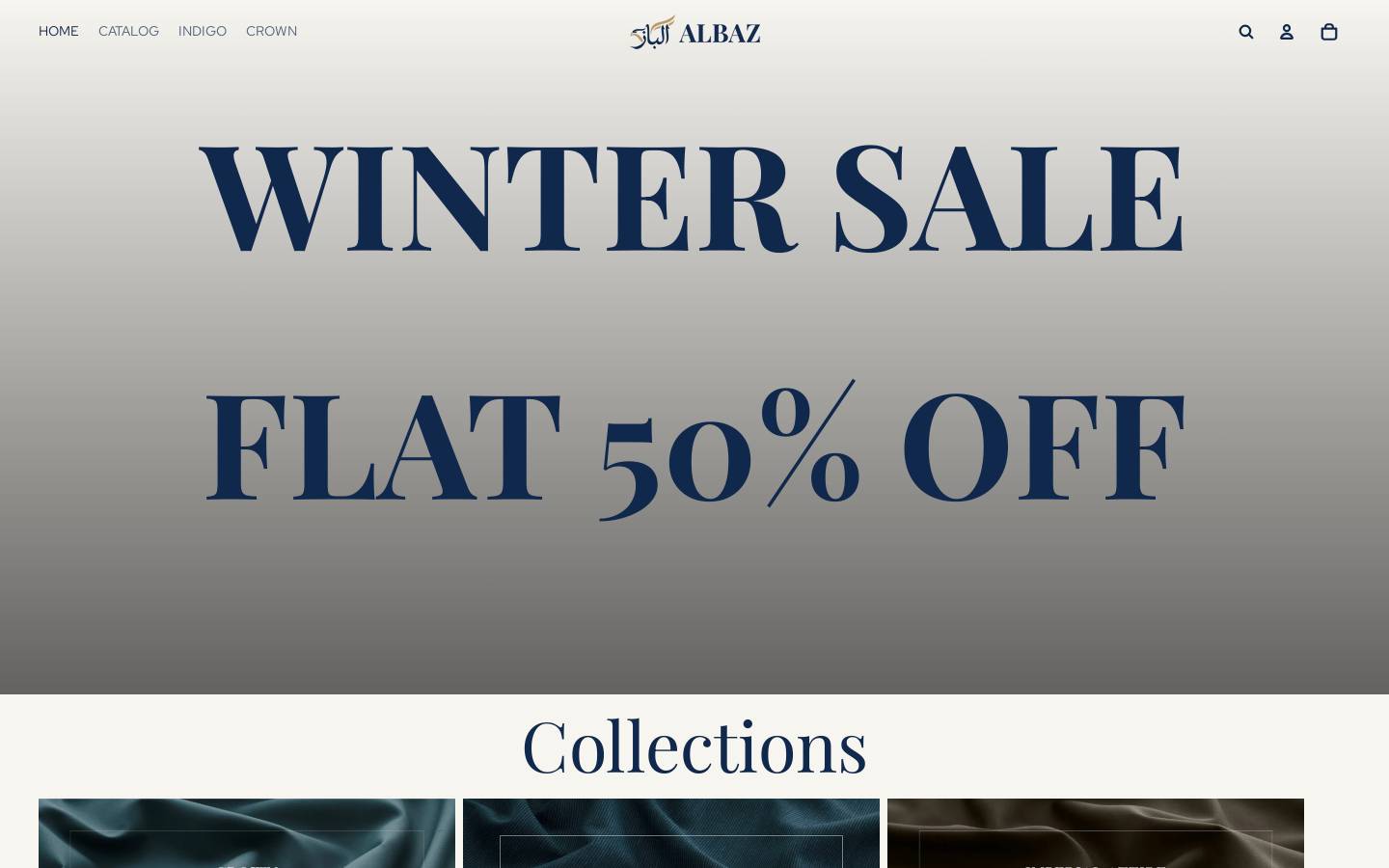 albazretail.com homepage screenshot