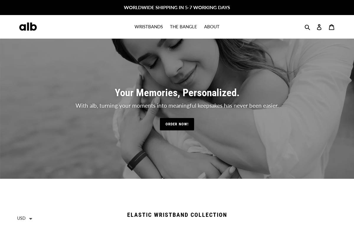 albdesign.io homepage screenshot
