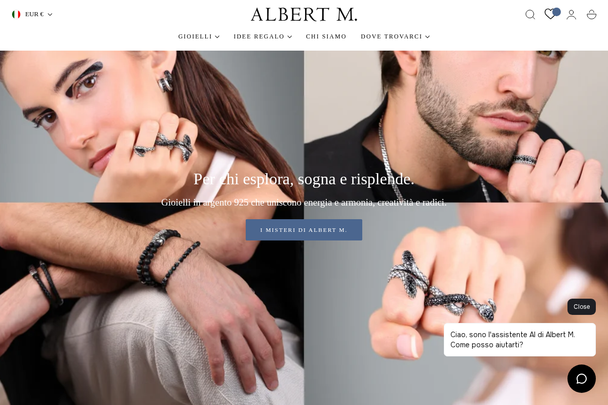 Albert M. homepage screenshot