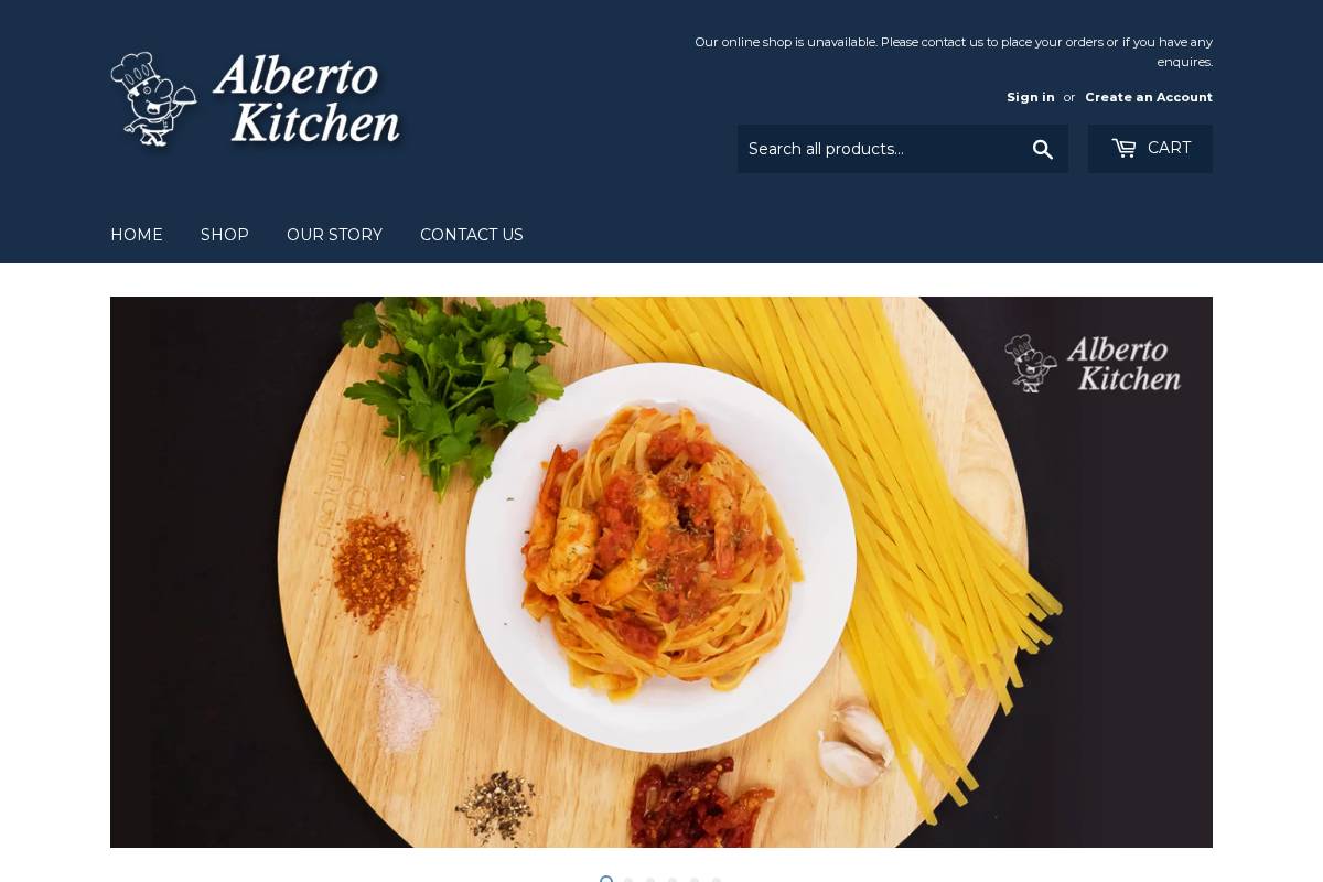 albertokitchen.com.au homepage screenshot