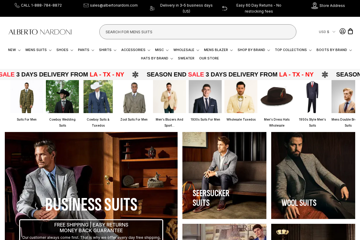 albertonardoni.com homepage screenshot