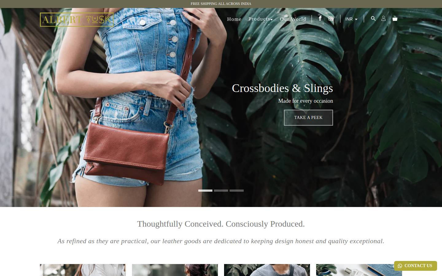 alberttusk.com homepage screenshot