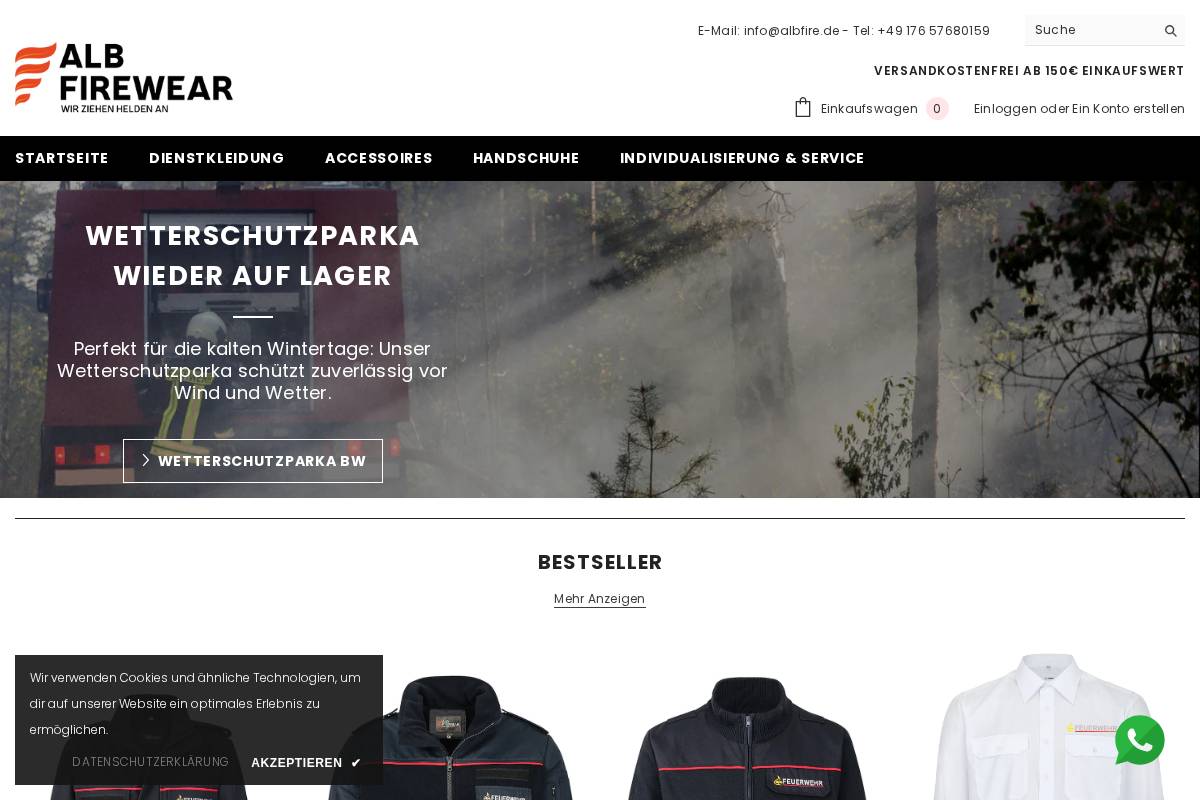 albfire.de homepage screenshot