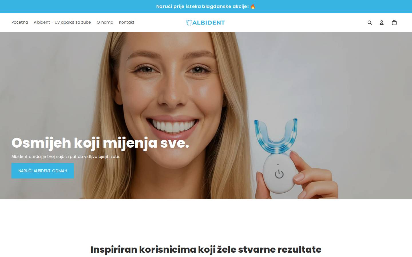 albident.com homepage screenshot