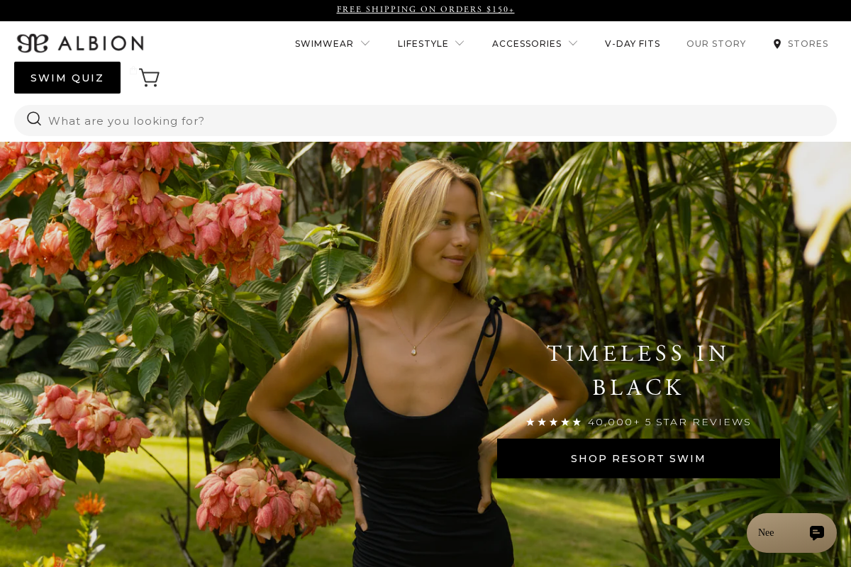 Albion Fit homepage screenshot