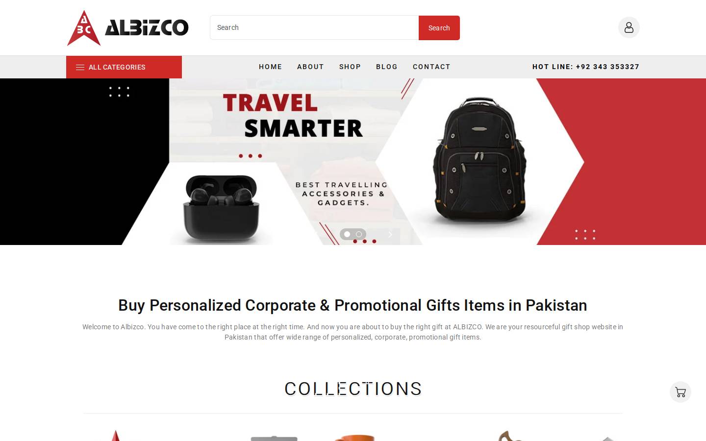 albizco.com homepage screenshot