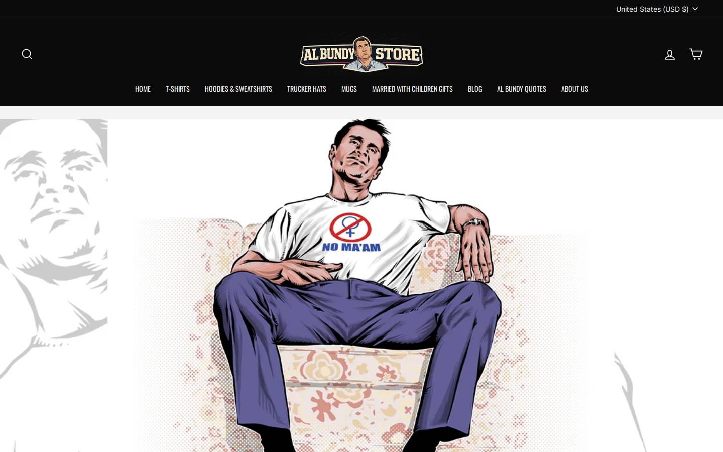 albundystore.com homepage screenshot