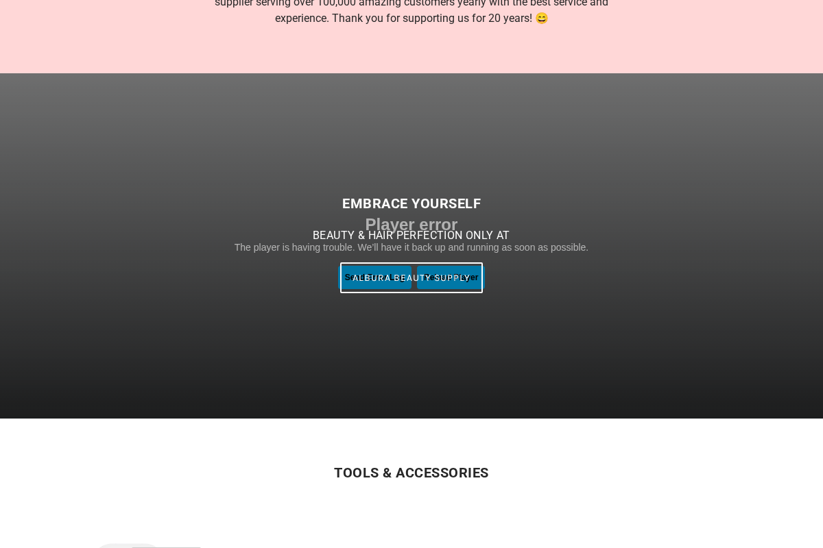 Albura Beauty Supply homepage screenshot