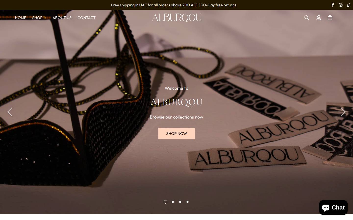 alburqou.com homepage screenshot