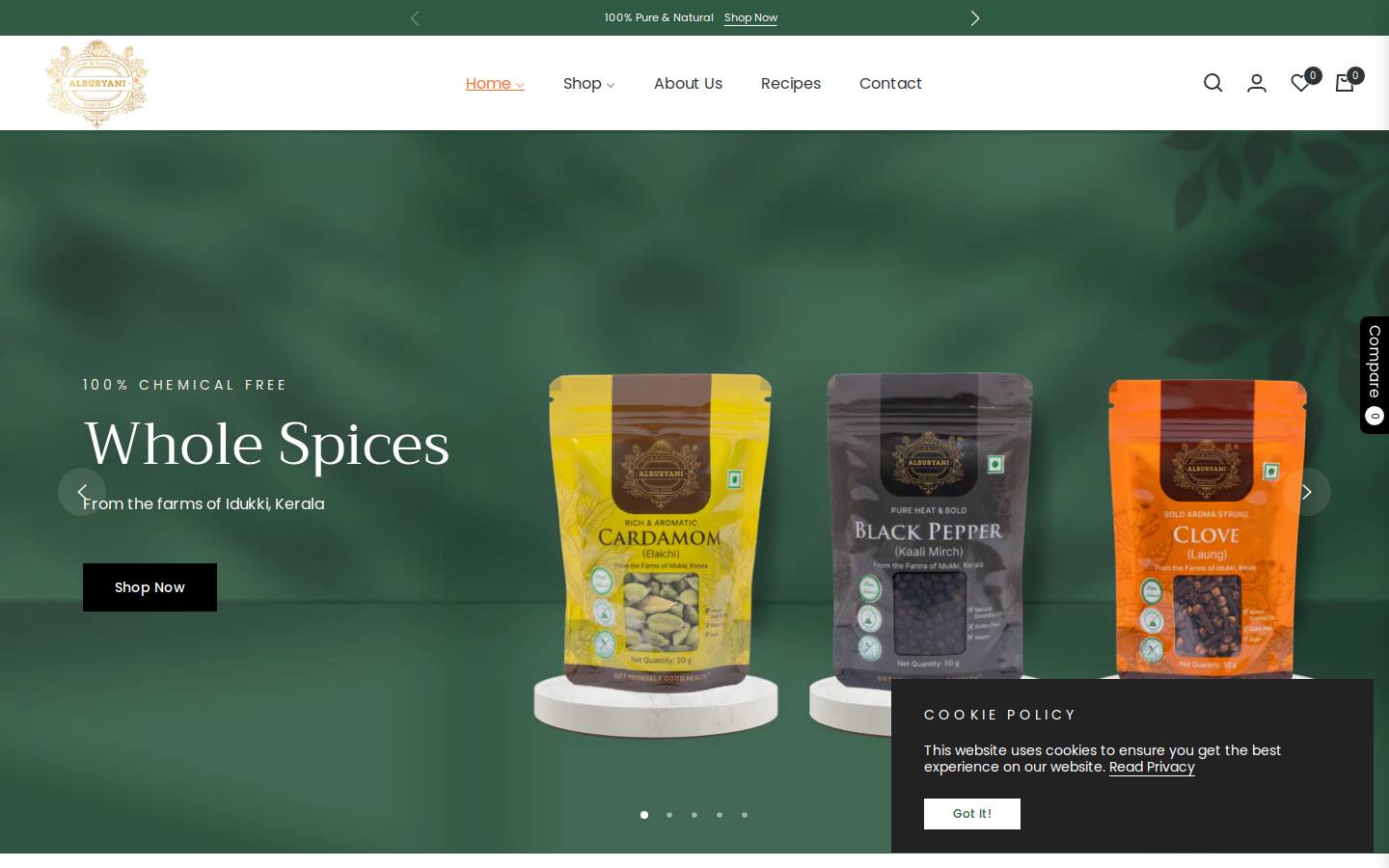 alburyani.com homepage screenshot