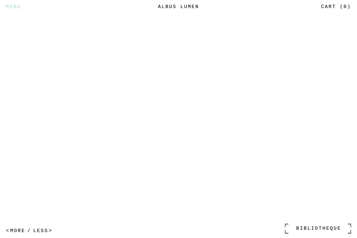 albuslumen.com homepage screenshot