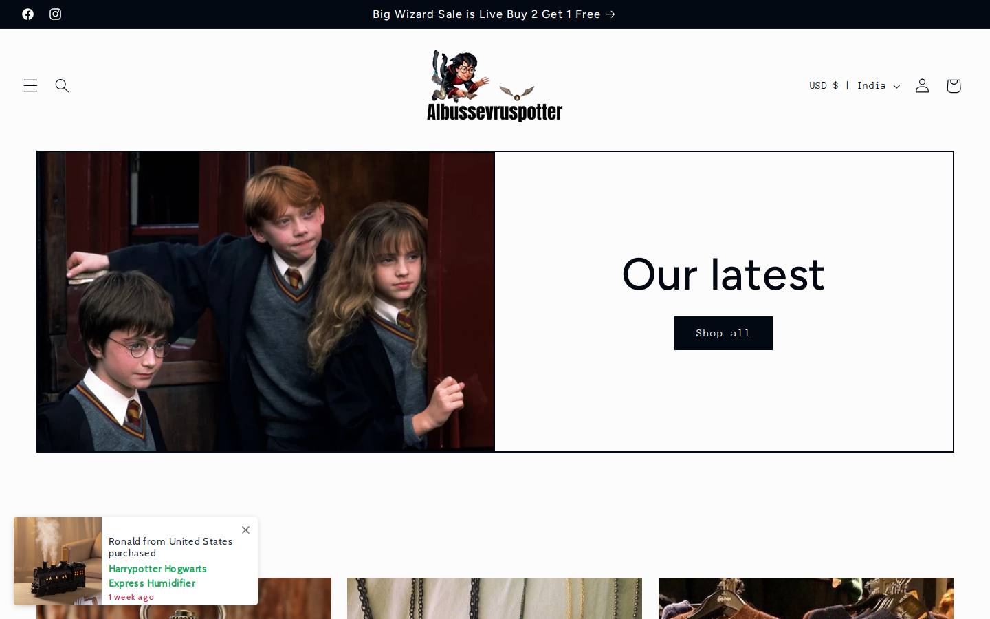 albussevruspotter.com homepage screenshot