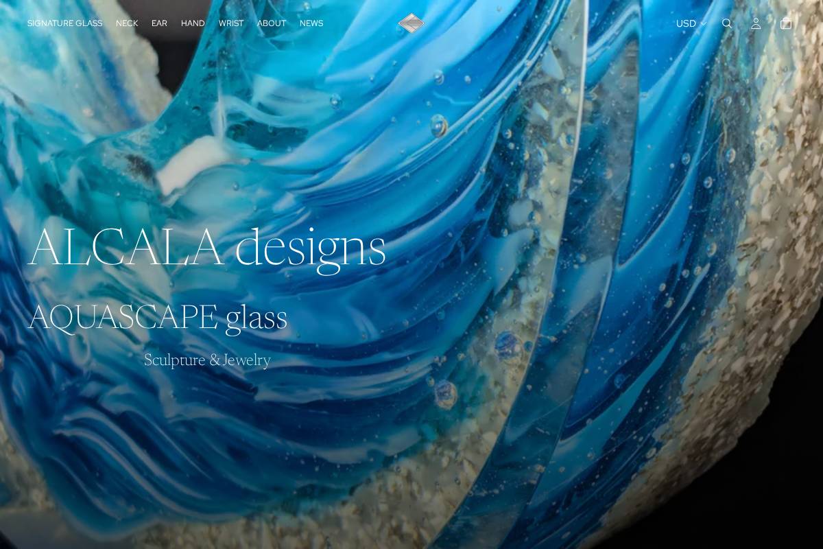 alcaladesigns.com homepage screenshot