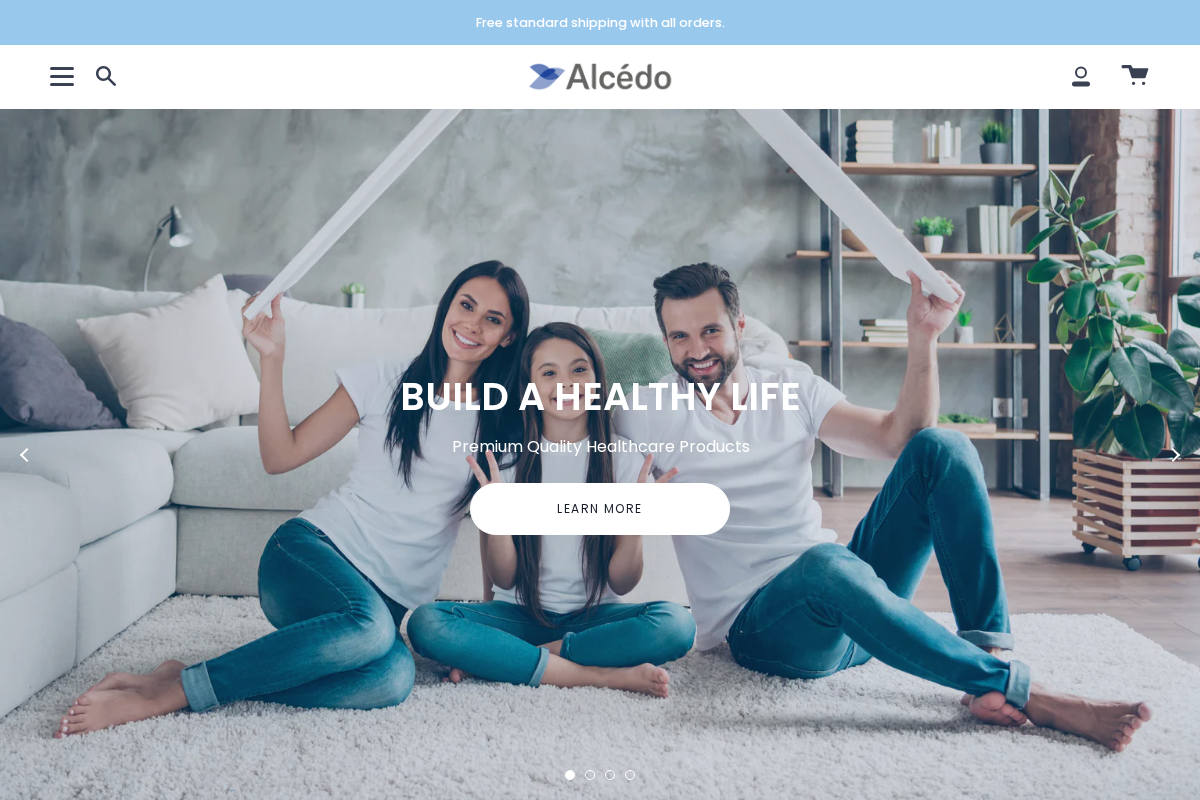 alcedohealth.com homepage screenshot