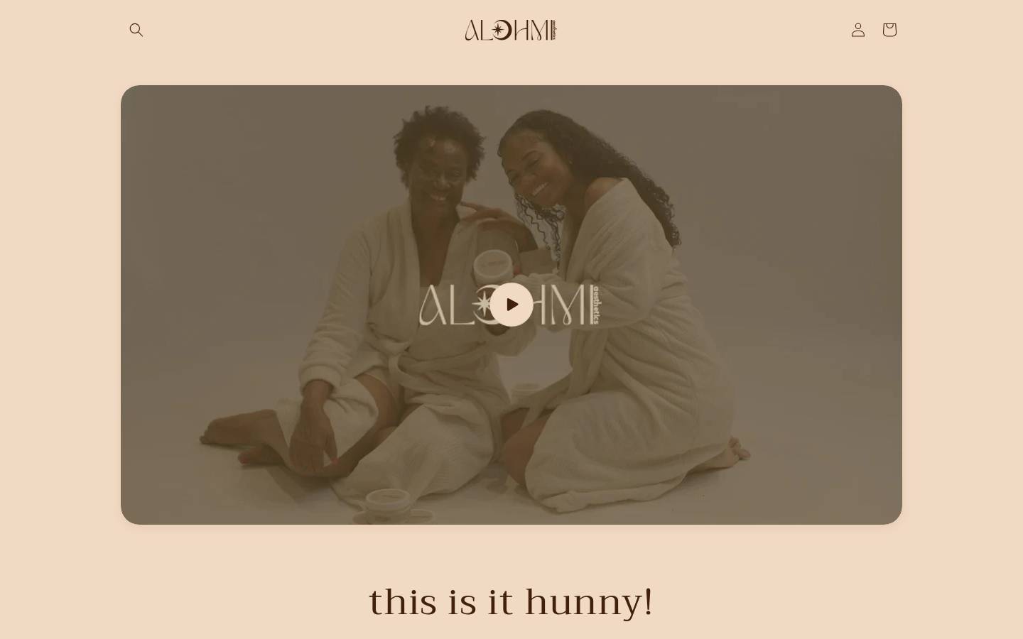 alchmiaesthetics.us homepage screenshot