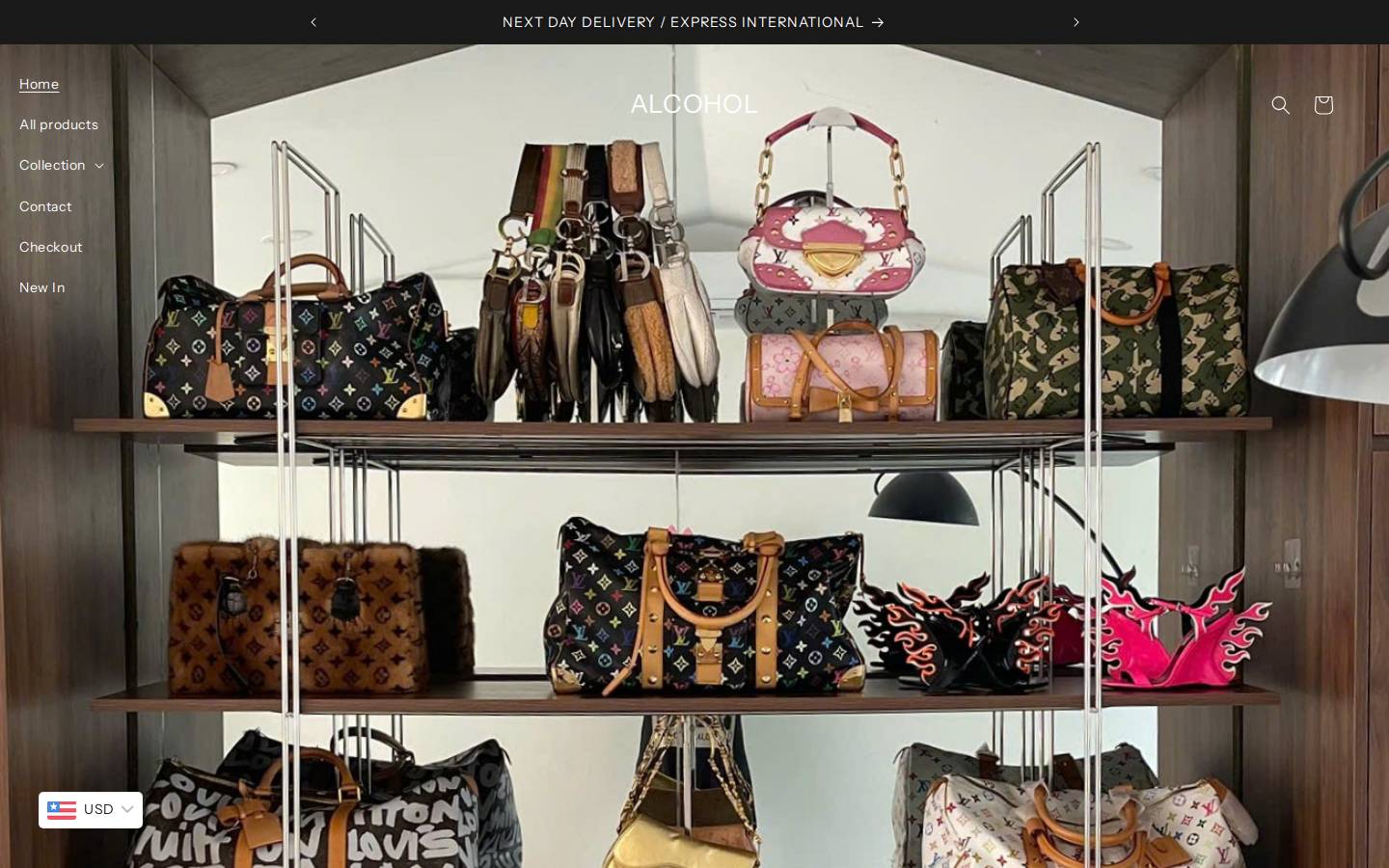 alcohol-vintage.com homepage screenshot