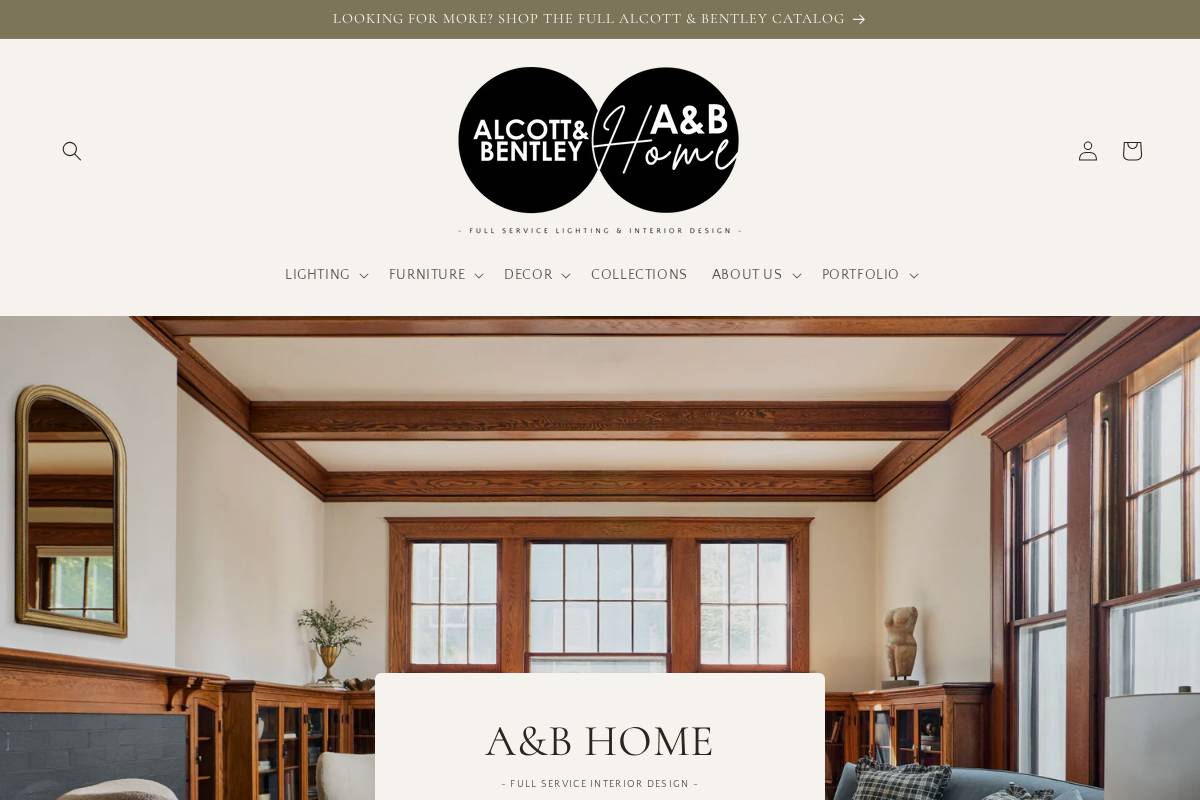 alcottbentley.com homepage screenshot