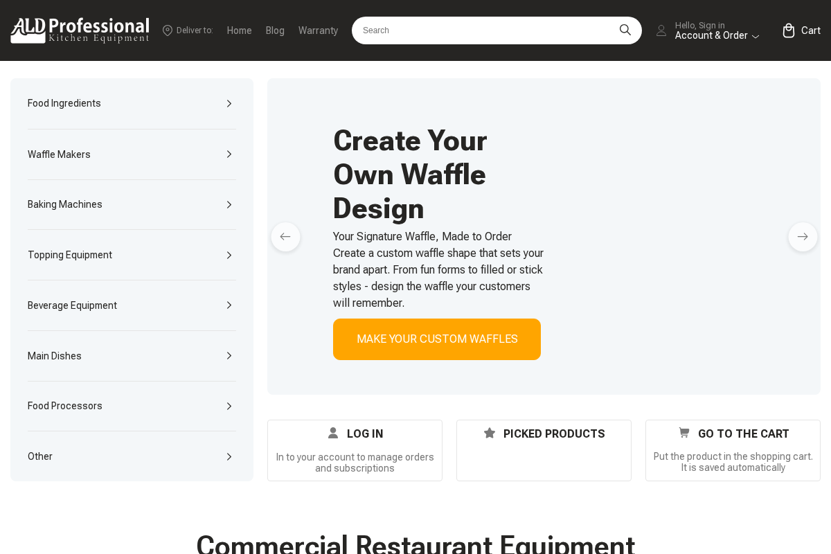 ALDKitchen homepage screenshot