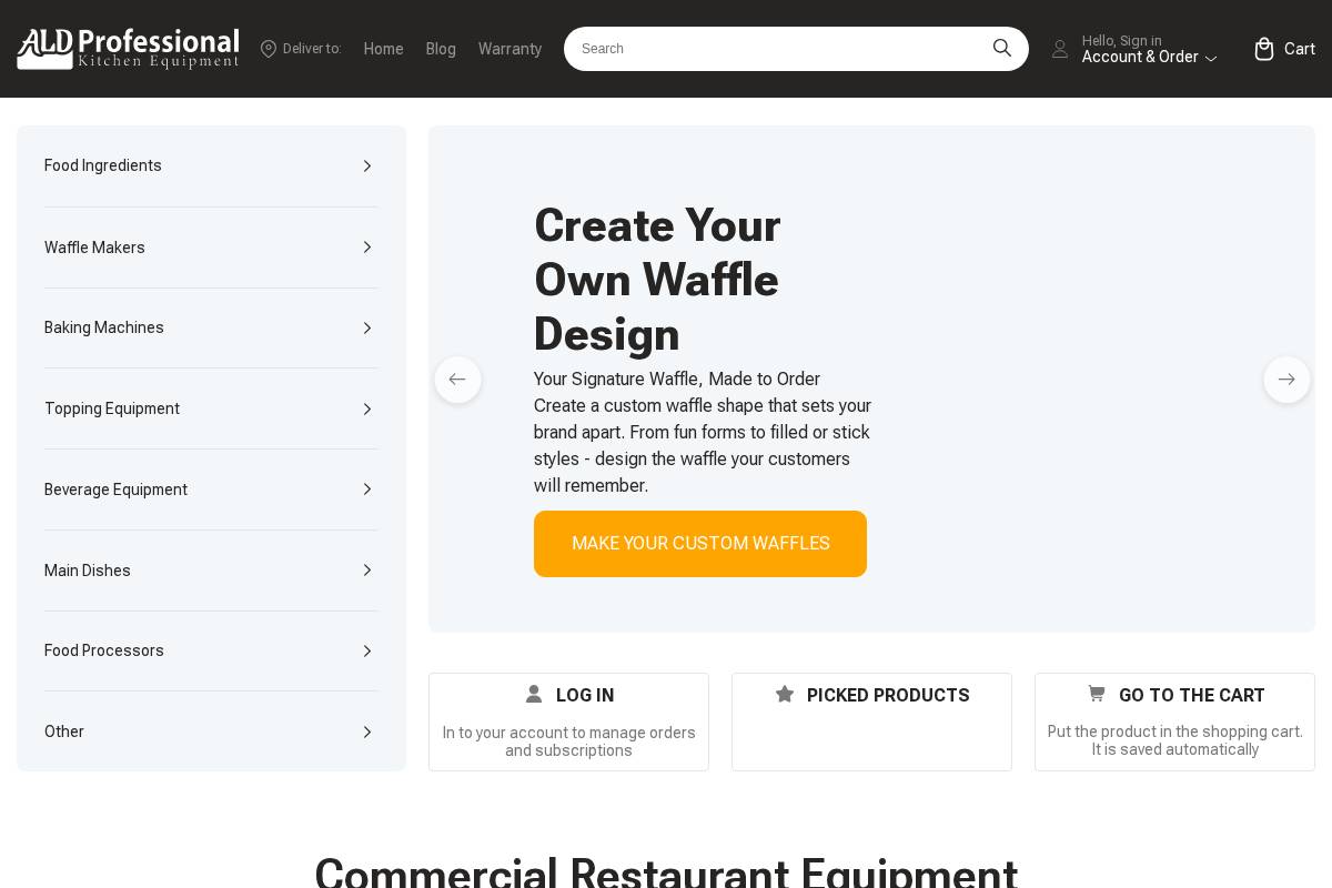 ALDKitchen homepage screenshot