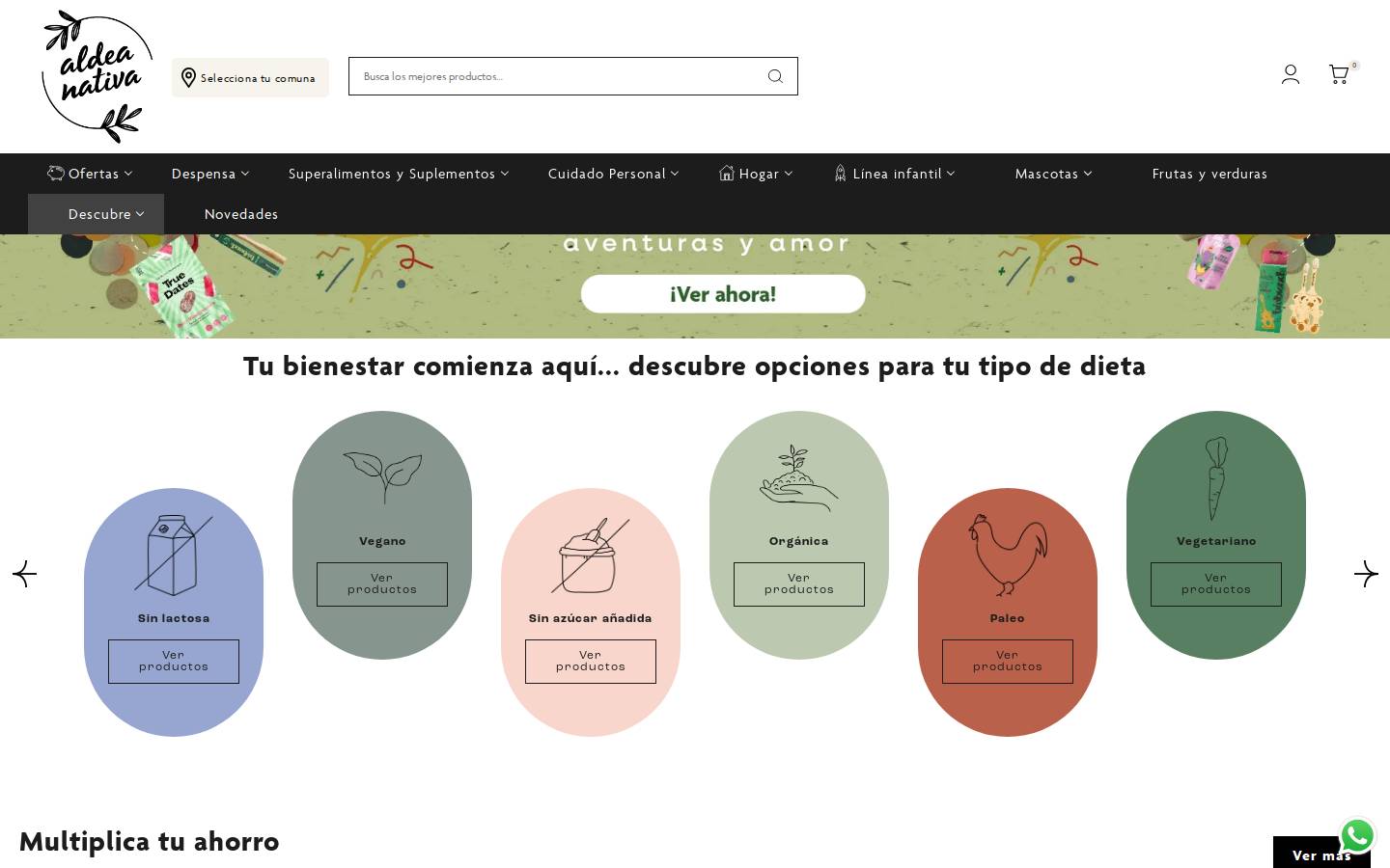 aldeanativa.cl homepage screenshot