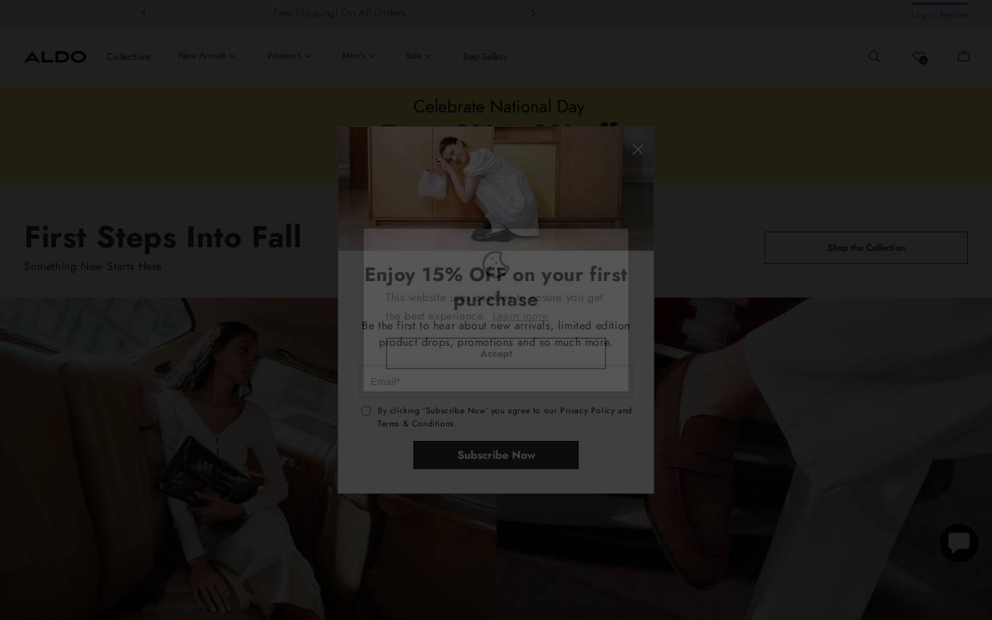ALDO_Help homepage screenshot