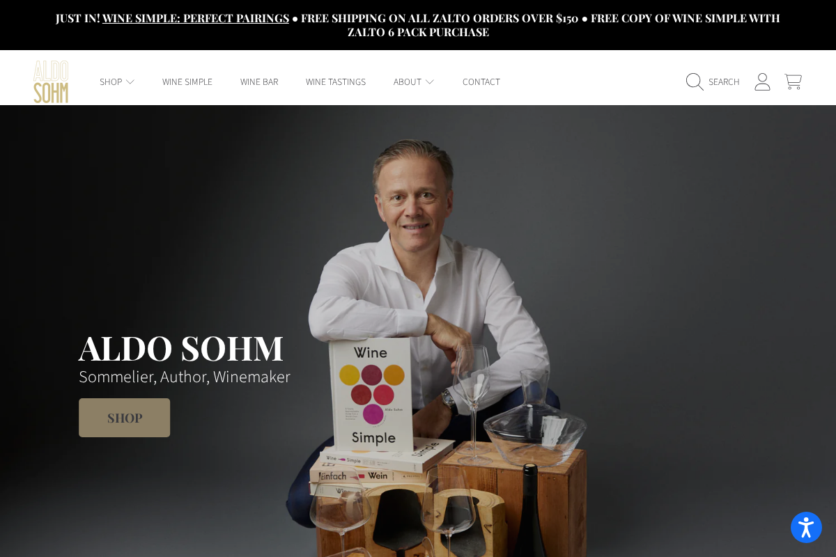 Aldo Sohm homepage screenshot