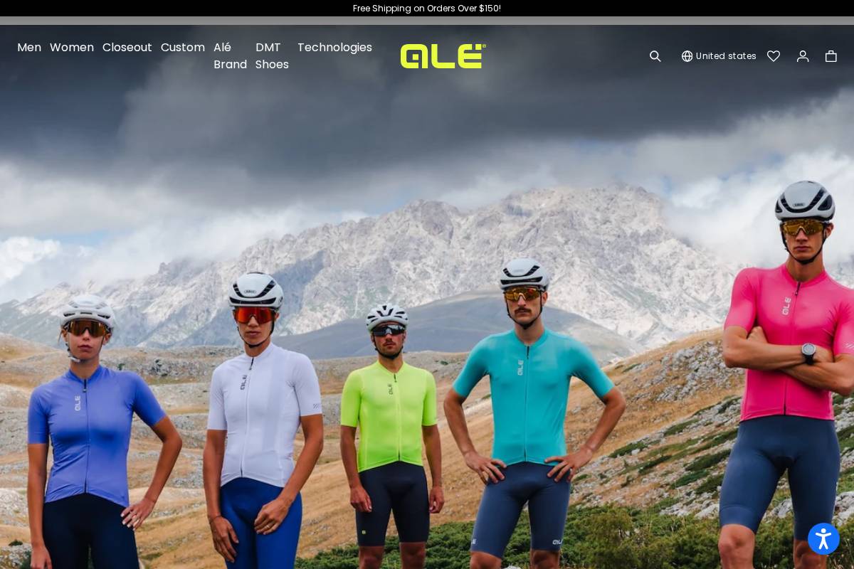 alebikewear.com homepage screenshot