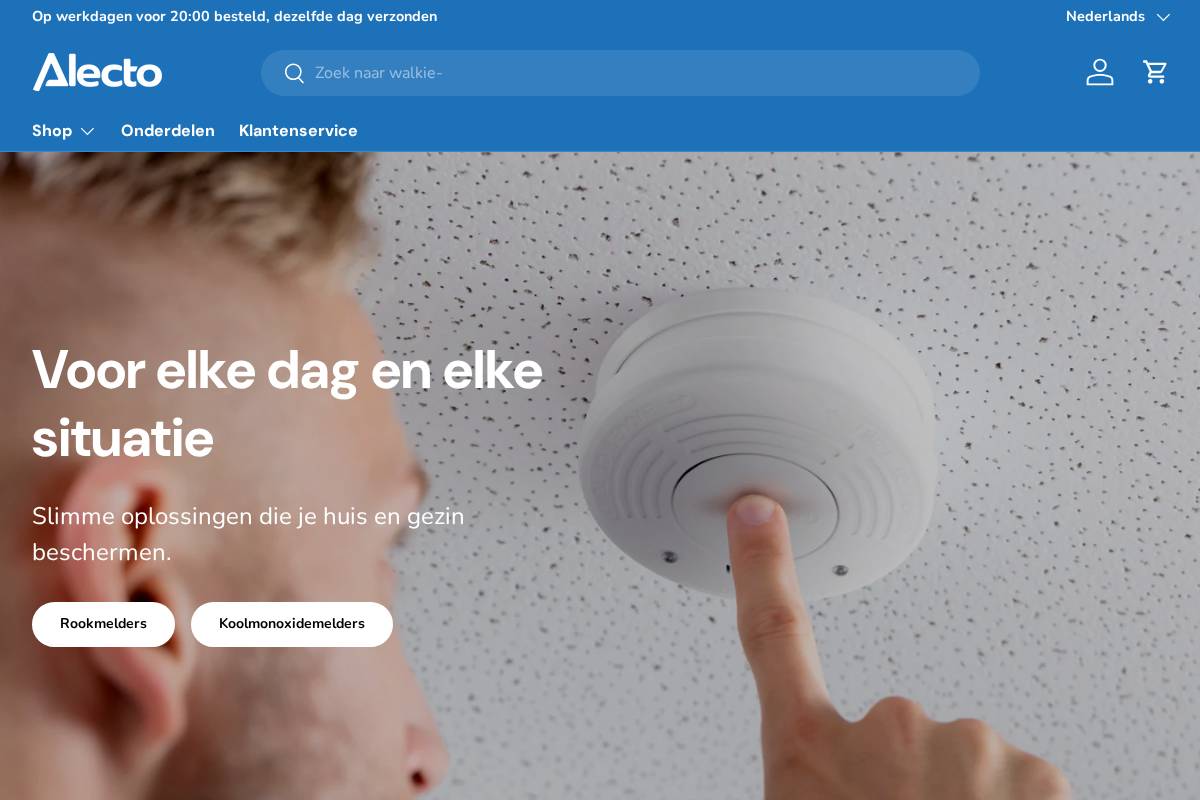 Alectohome homepage screenshot