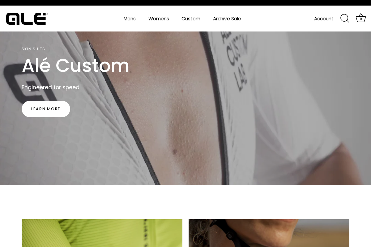 ALÉ homepage screenshot