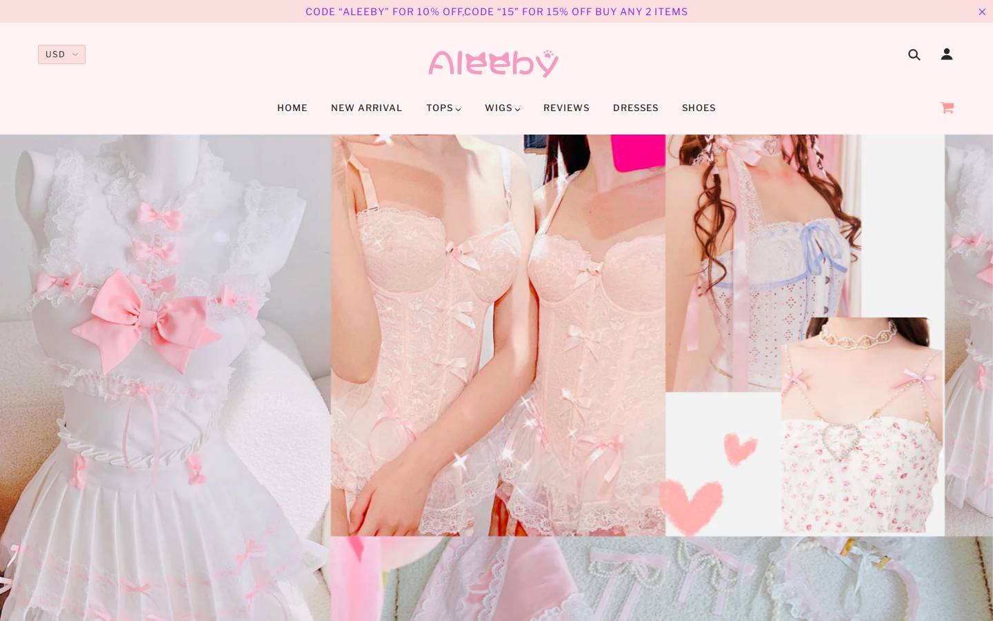 aleeby.com homepage screenshot