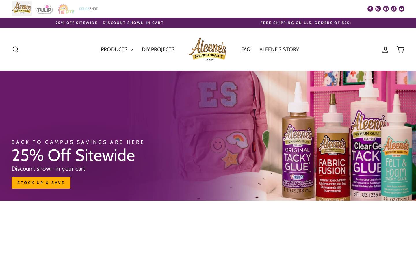 aleenes.com homepage screenshot