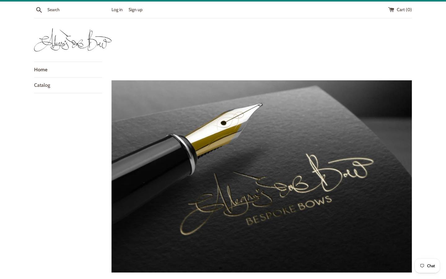 alegrasbow.com homepage screenshot