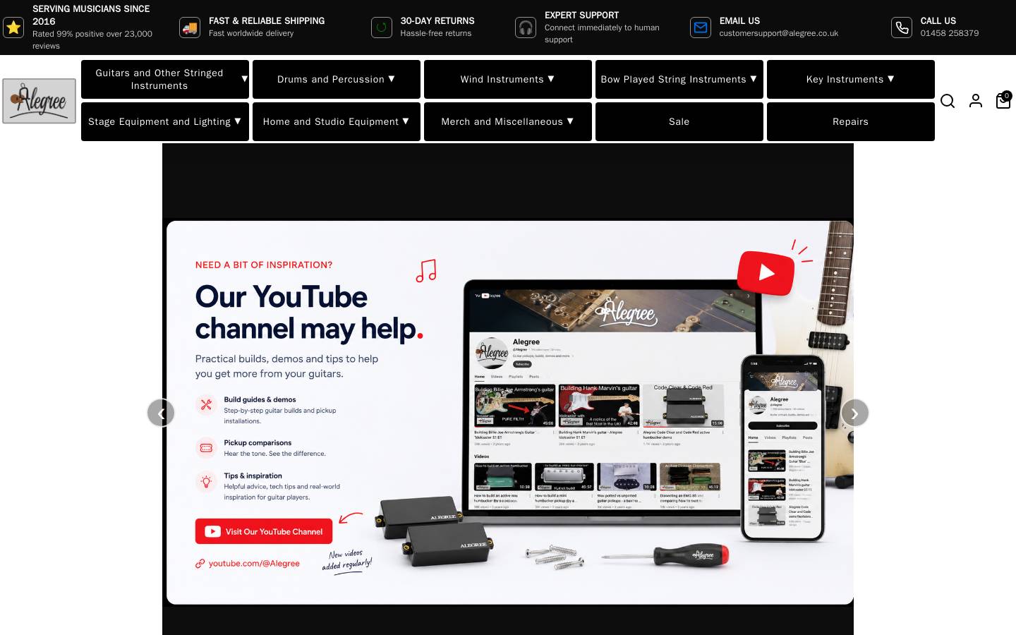 Alegree homepage screenshot