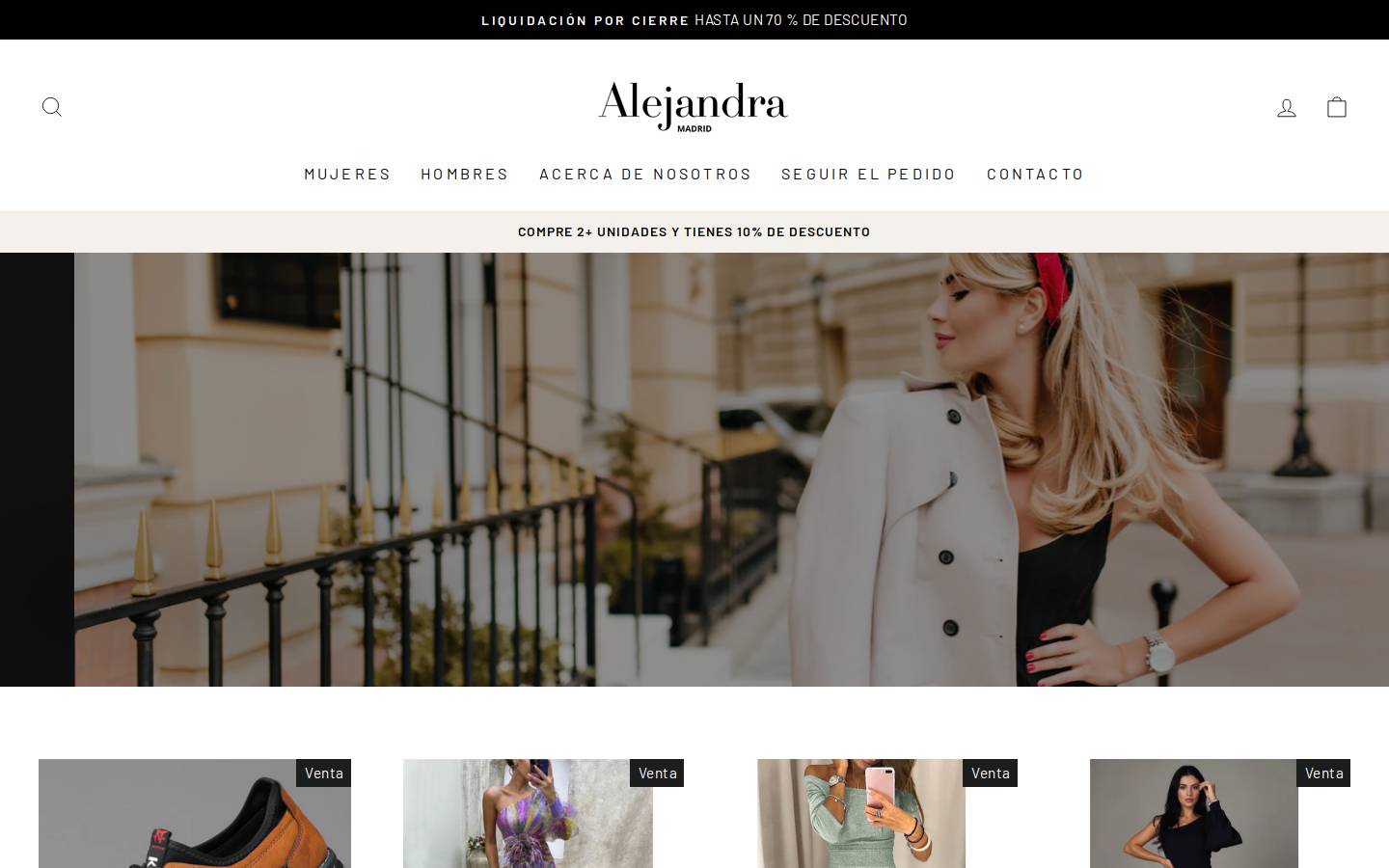 Alejandramadrid homepage screenshot