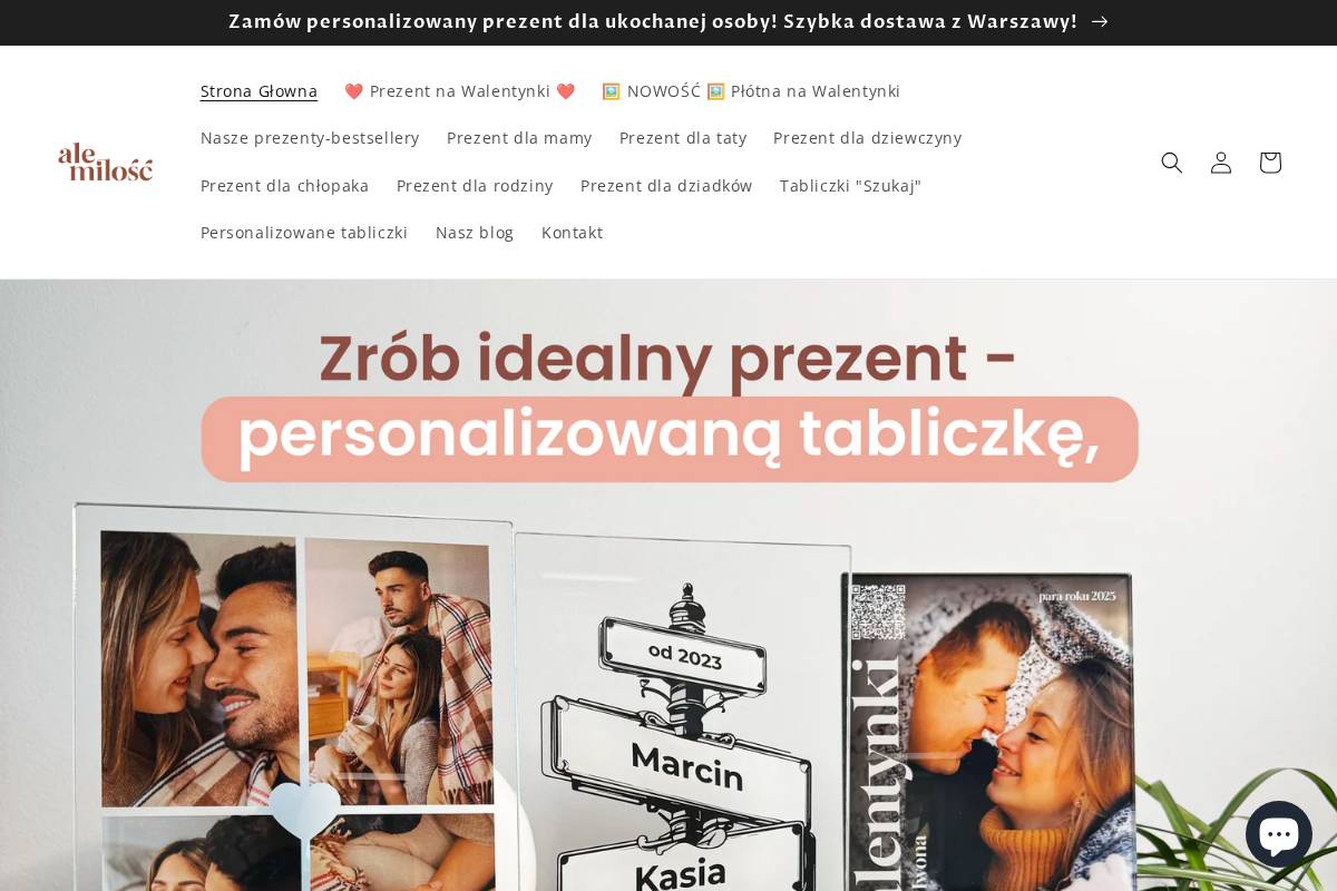 alemilosc.pl homepage screenshot