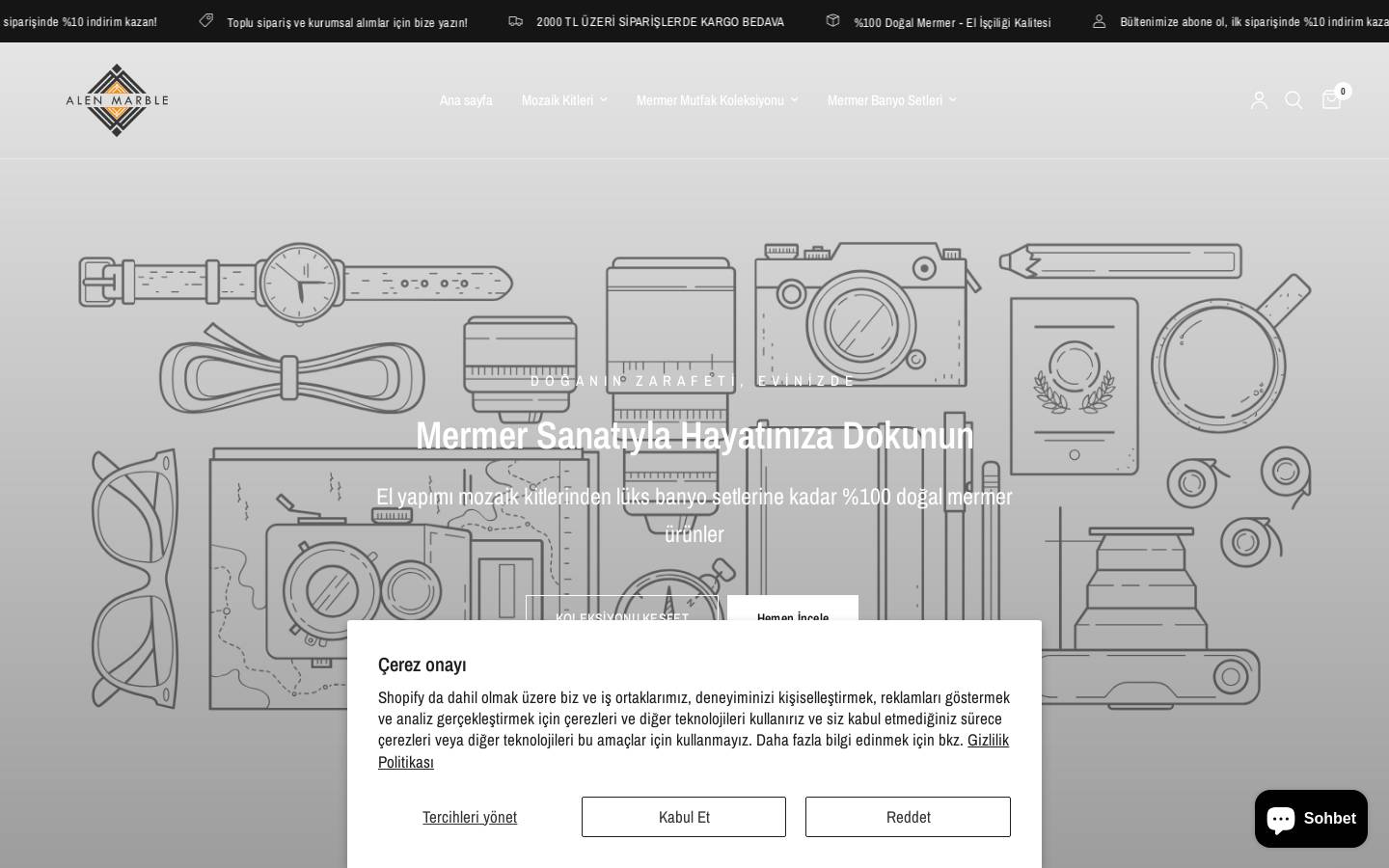 alenmarble.com homepage screenshot