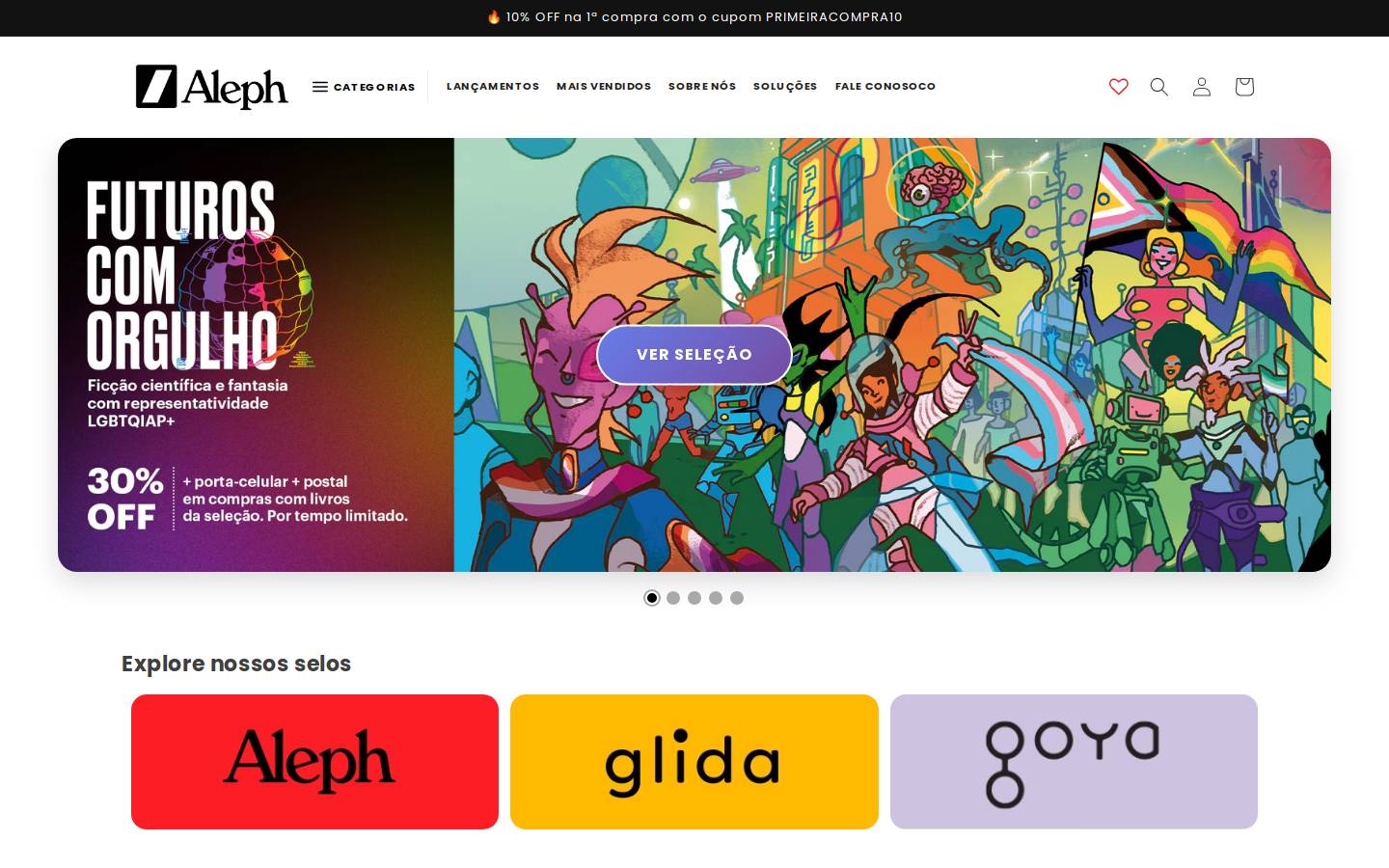 aleph.com.br homepage screenshot