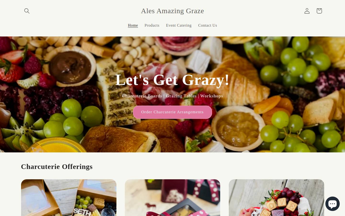alesamazinggraze.com homepage screenshot