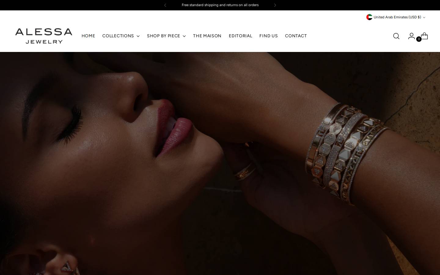 alessa.jewelry homepage screenshot