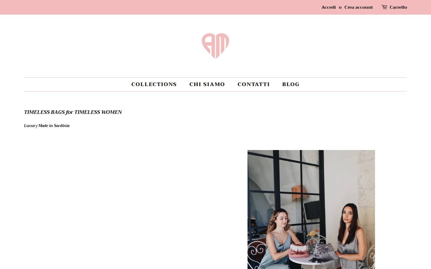 alessandramargi.com homepage screenshot