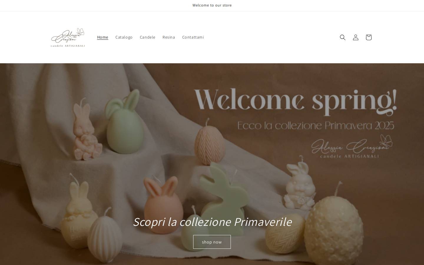 alessiacreazioni.com homepage screenshot