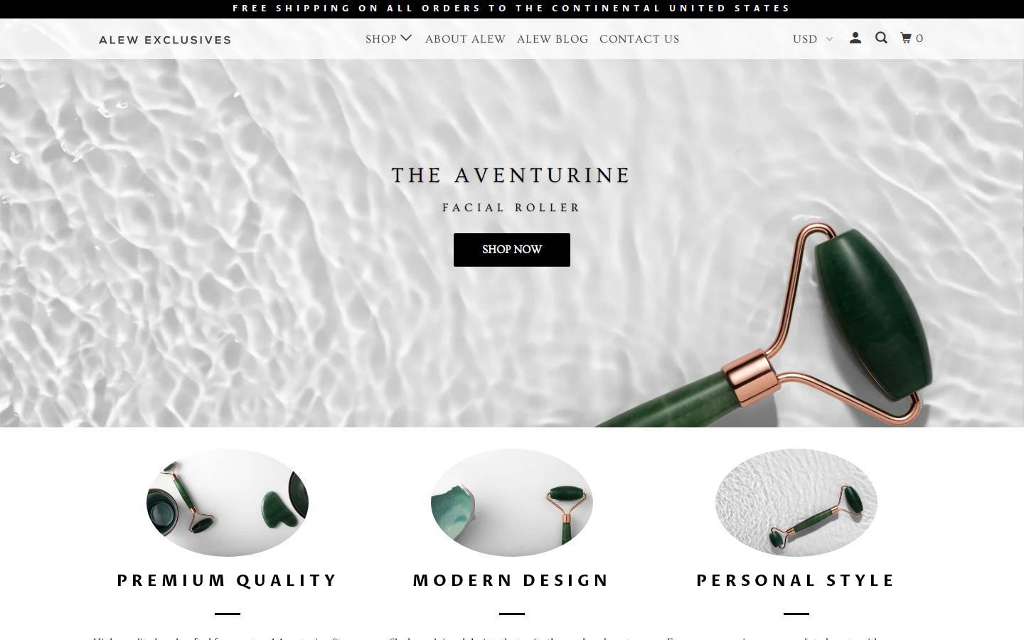 alewexclusives.com homepage screenshot