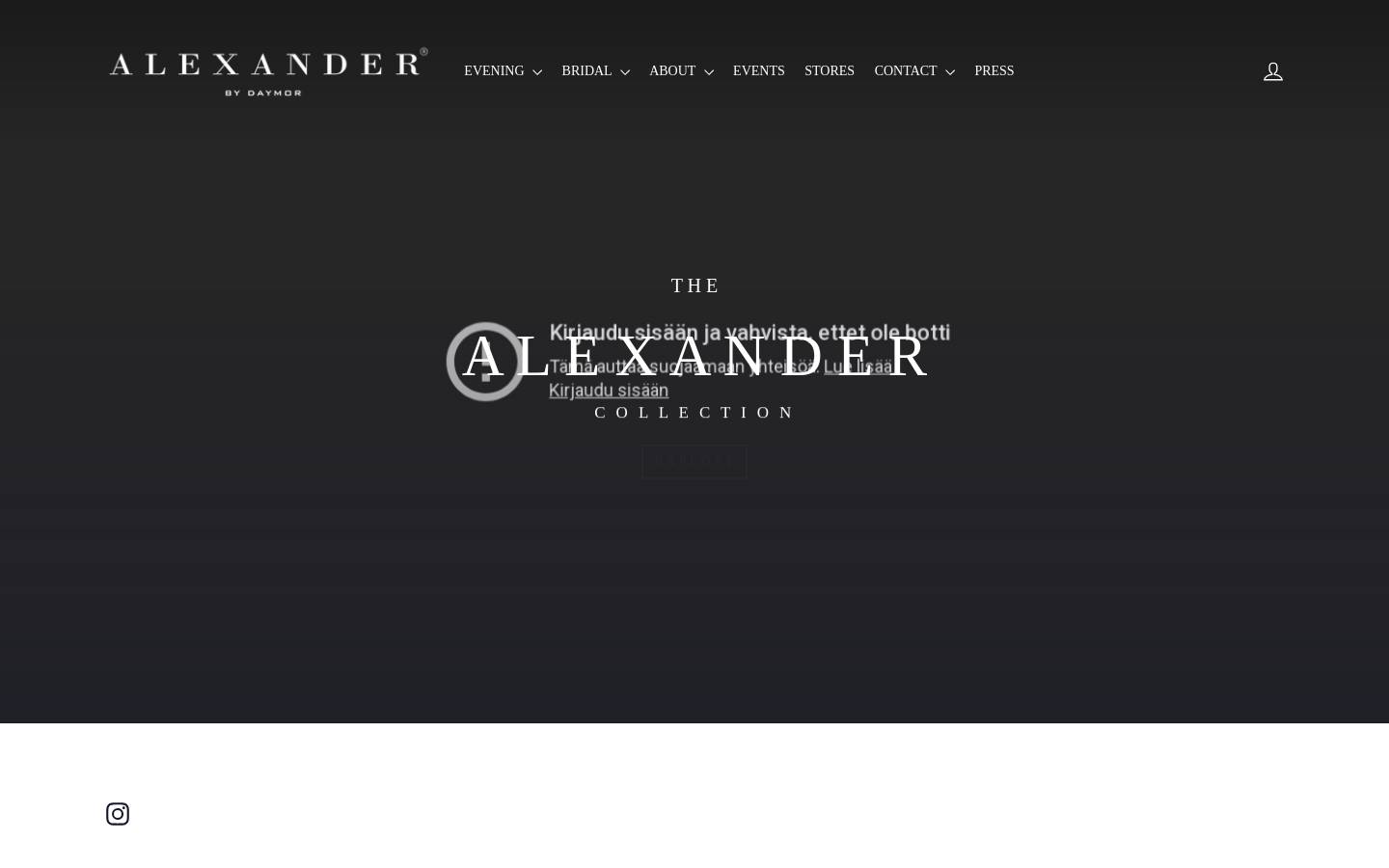 alexanderbydaymor.com homepage screenshot