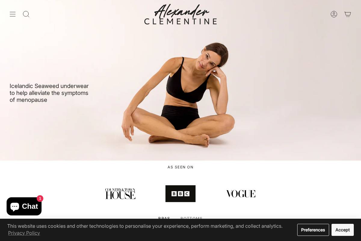 Alexander Clementine homepage screenshot