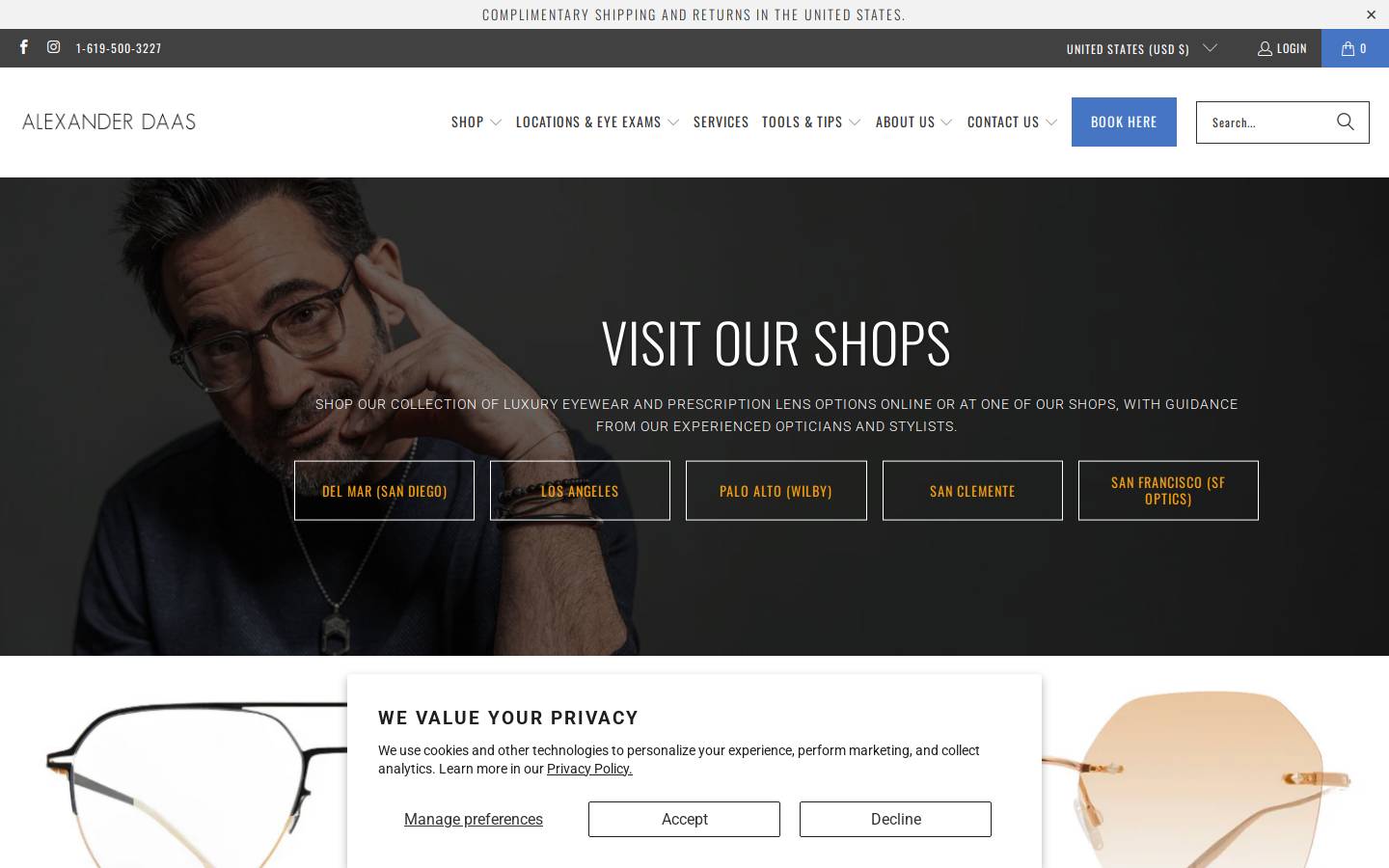 alexanderdaas.com homepage screenshot