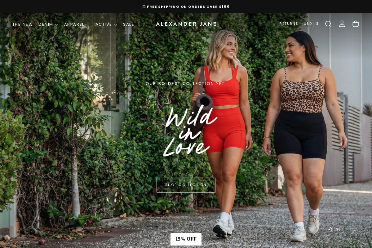 alexanderjane.com homepage screenshot